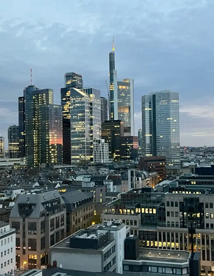 The Frankfurt skyline