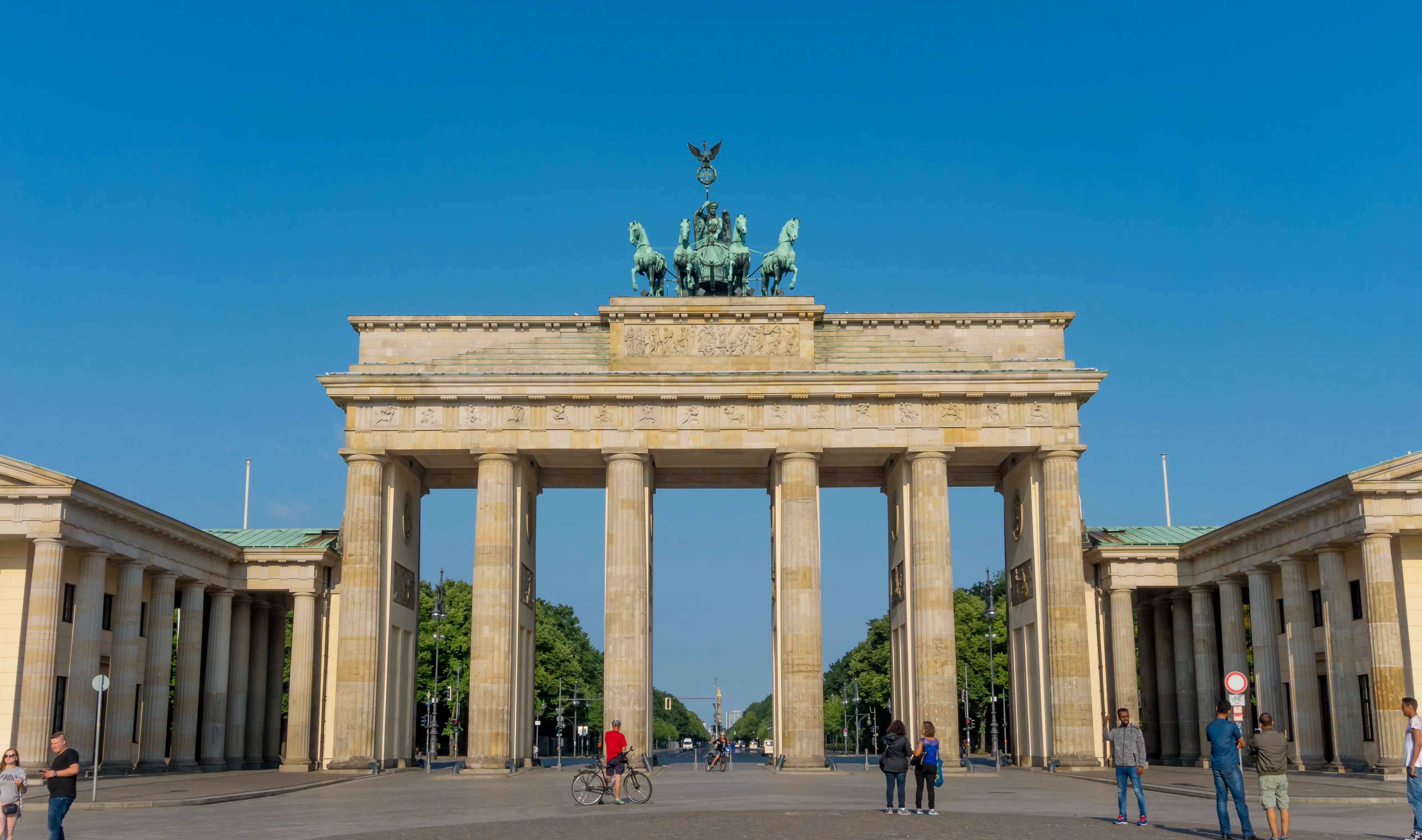 Skyline of a German city